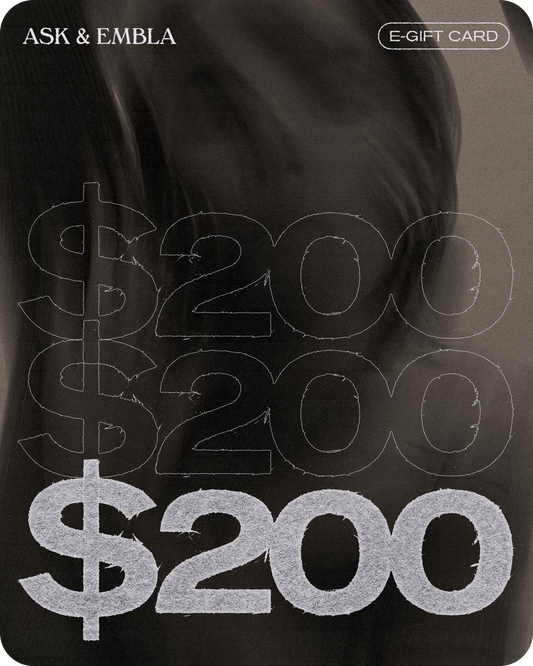 Ask & Embla E-Gift Card ($200)-Gift Cards- 200 - - Ask & Embla