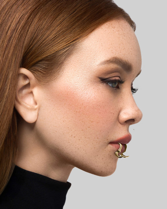 Delirium Lip Cuff-Lip Cuff- Silver - - Ask & Embla