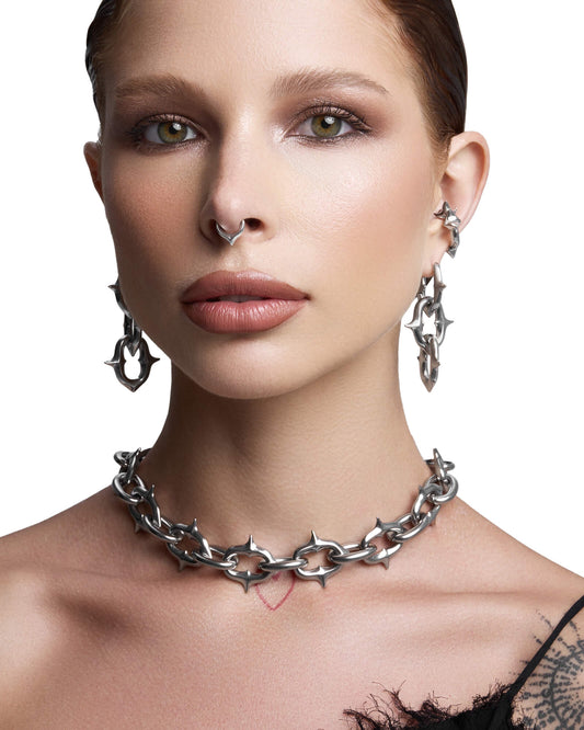 UNHOLY GRAIL Necklace-Chain Necklace- Silver - Medium - Ask & Embla