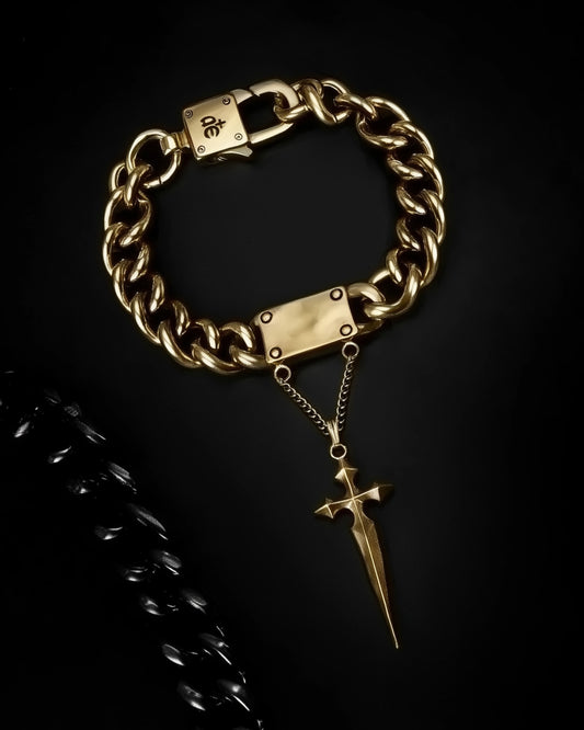 Vigil Bracelet-Charm Bracelets- Gold - 19.5 CM - Ask & Embla