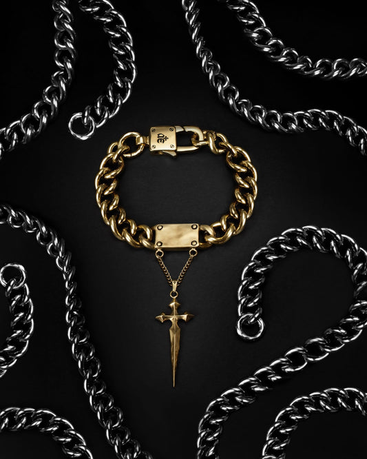 Vigil Bracelet-Charm Bracelets- Gold - 19.5 CM - Ask & Embla