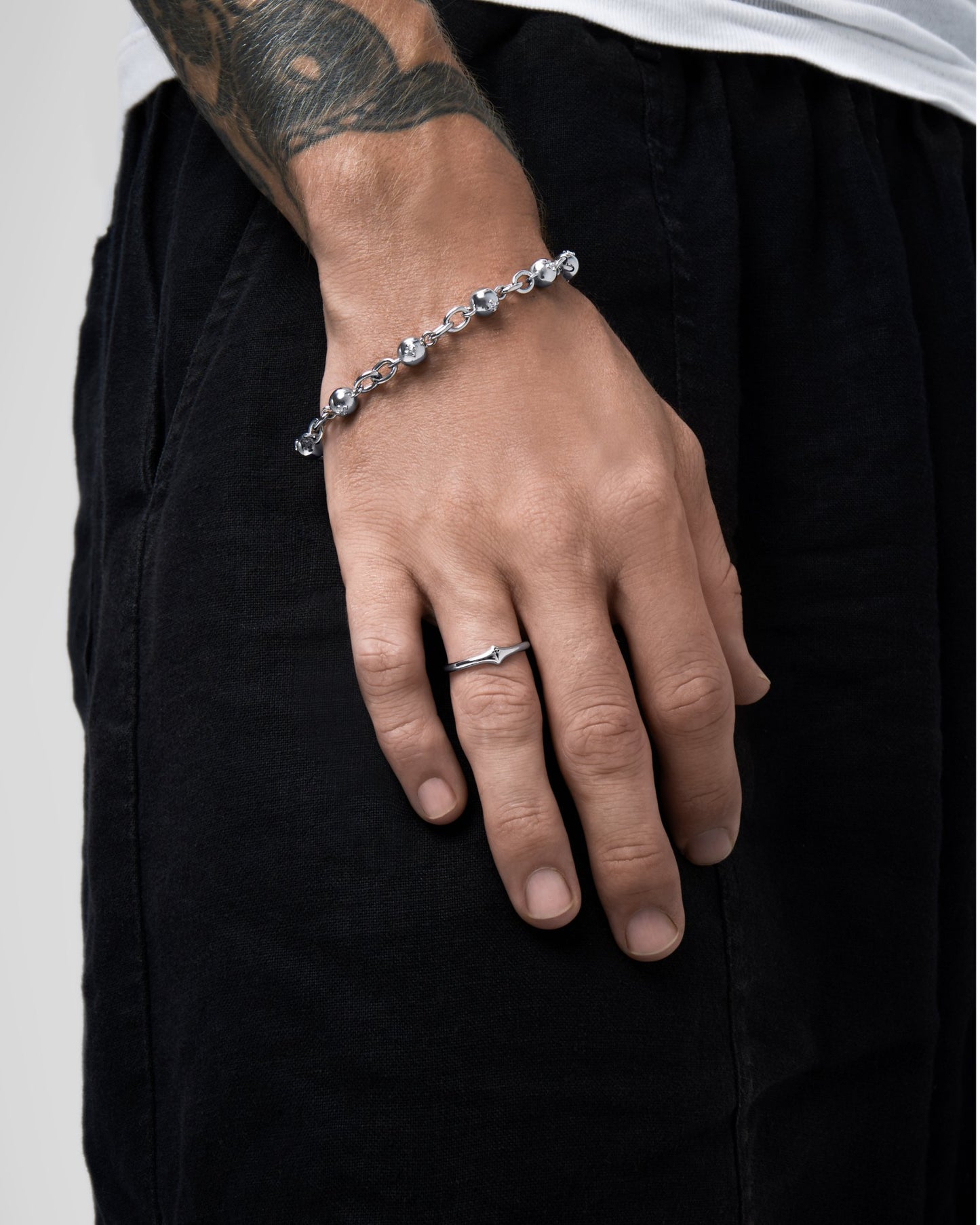 Lore Bracelet-Chain Bracelet- Silver - 19.5 CM - Ask & Embla