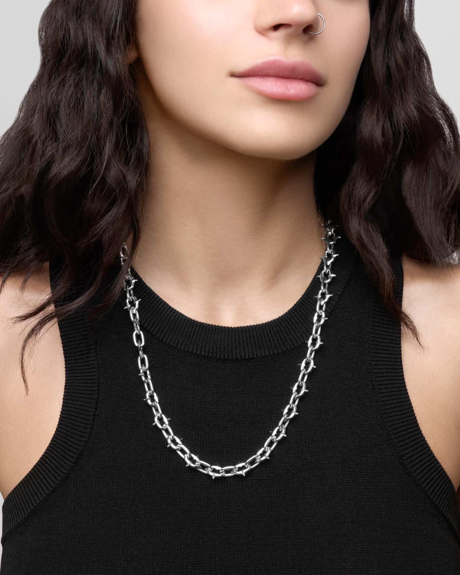 Unholy Grail - 925 silver necklace and earrings bundle-Chain Necklaces- - - Ask & Embla