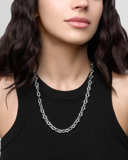 Unholy Grail - 925 silver necklace and earrings bundle-Chain Necklaces- - - Ask & Embla