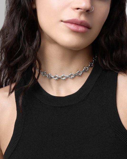 Unholy Grail - 925 silver necklace and earrings bundle-Chain Necklaces- - - Ask & Embla