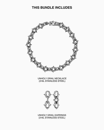 Unholy Grail necklace and hangers bundle-Chain Necklaces- - - Ask & Embla