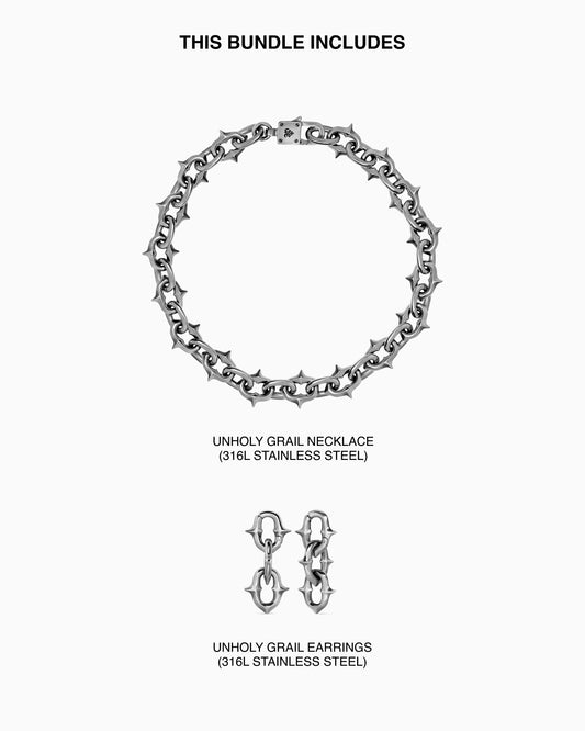 Unholy Grail necklace and hangers bundle-Chain Necklaces- - - Ask & Embla