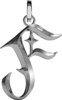 Blackletter Charms - F - Silver
