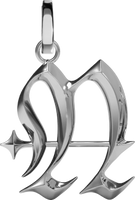 Blackletter Charms - N - Silver