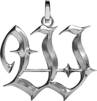 Blackletter Charms - W - Silver