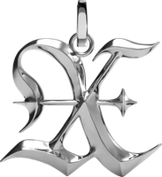 Blackletter Charms - X - Silver