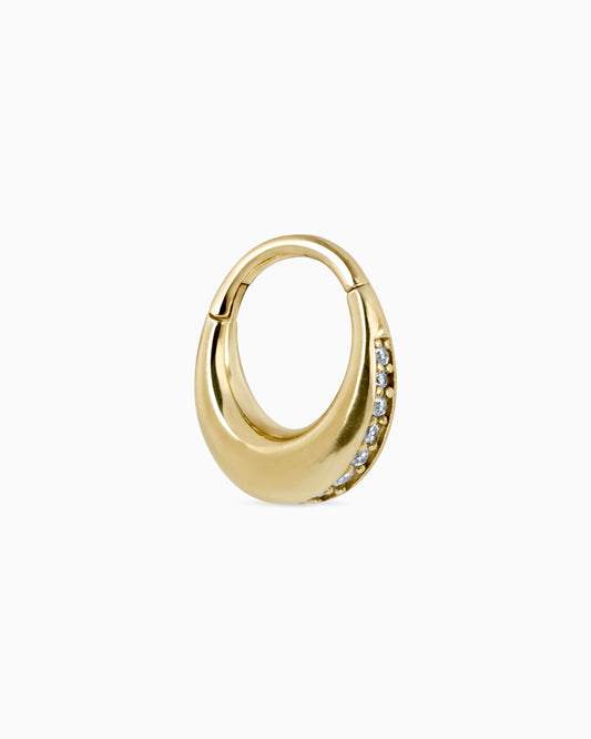 Bejewelled Caspian clicker-Clickers- Gold - 8mm - Ask & Embla