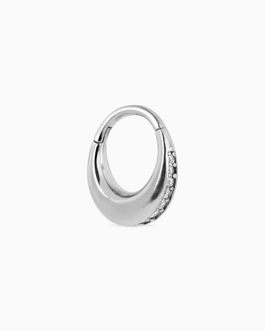 Bejewelled Caspian clicker-Clickers- Silver - 8mm - Ask & Embla