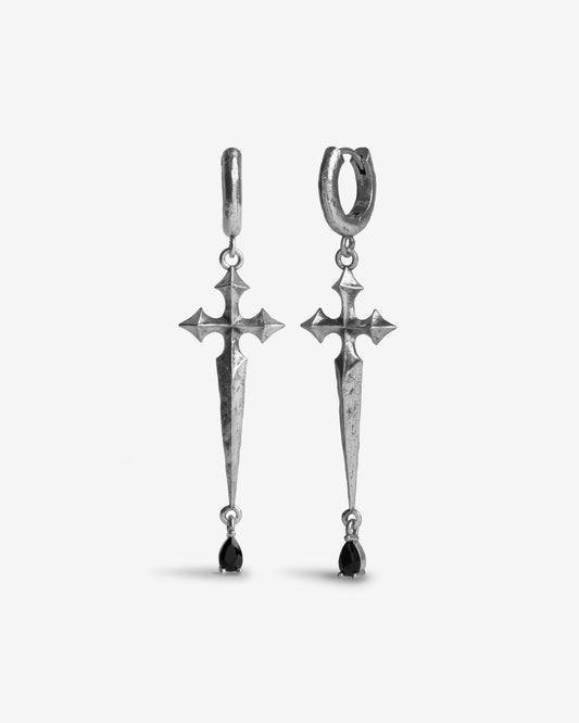 Illyria Earrings-Ear Dangles- Silver - - Ask & Embla