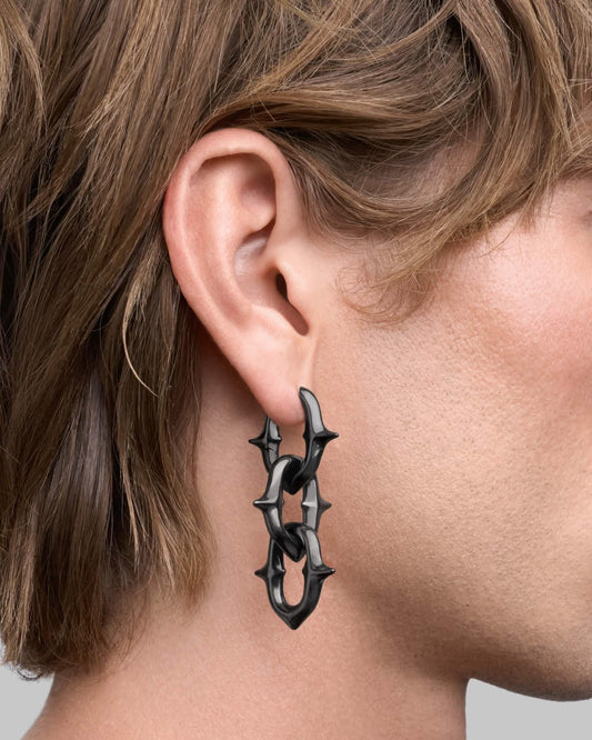 UNHOLY GRAIL Earrings-Ear Dangles- Gunmetal - - Ask & Embla