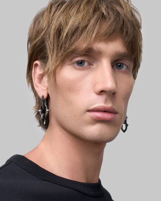 UNHOLY GRAIL Earrings-Ear Dangles- Gunmetal - - Ask & Embla