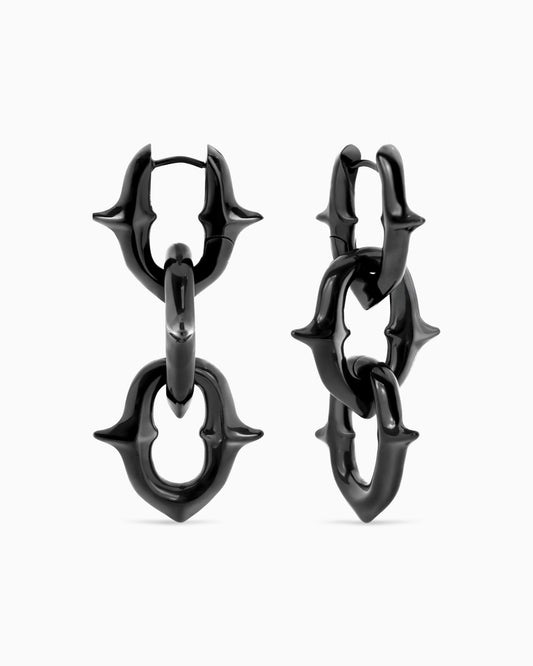 UNHOLY GRAIL Earrings-Ear Dangles- Gunmetal - - Ask & Embla