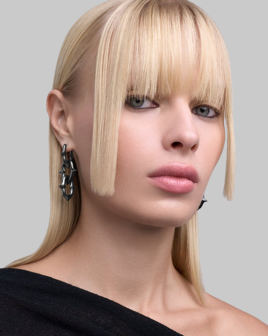 UNHOLY GRAIL Earrings-Ear Dangles- Gunmetal - - Ask & Embla
