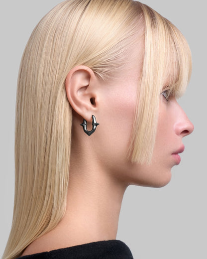 UNHOLY GRAIL Earrings-Ear Dangles- Gunmetal - - Ask & Embla