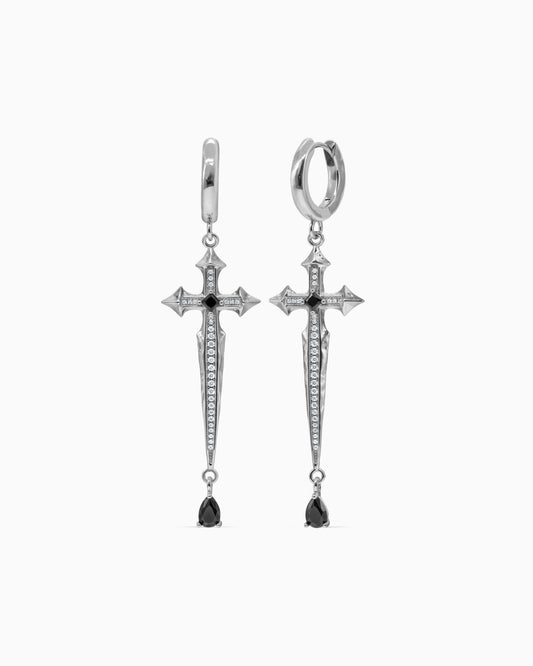 Illyria Eternal Earrings-Ear Dangles- Silver - - Ask & Embla