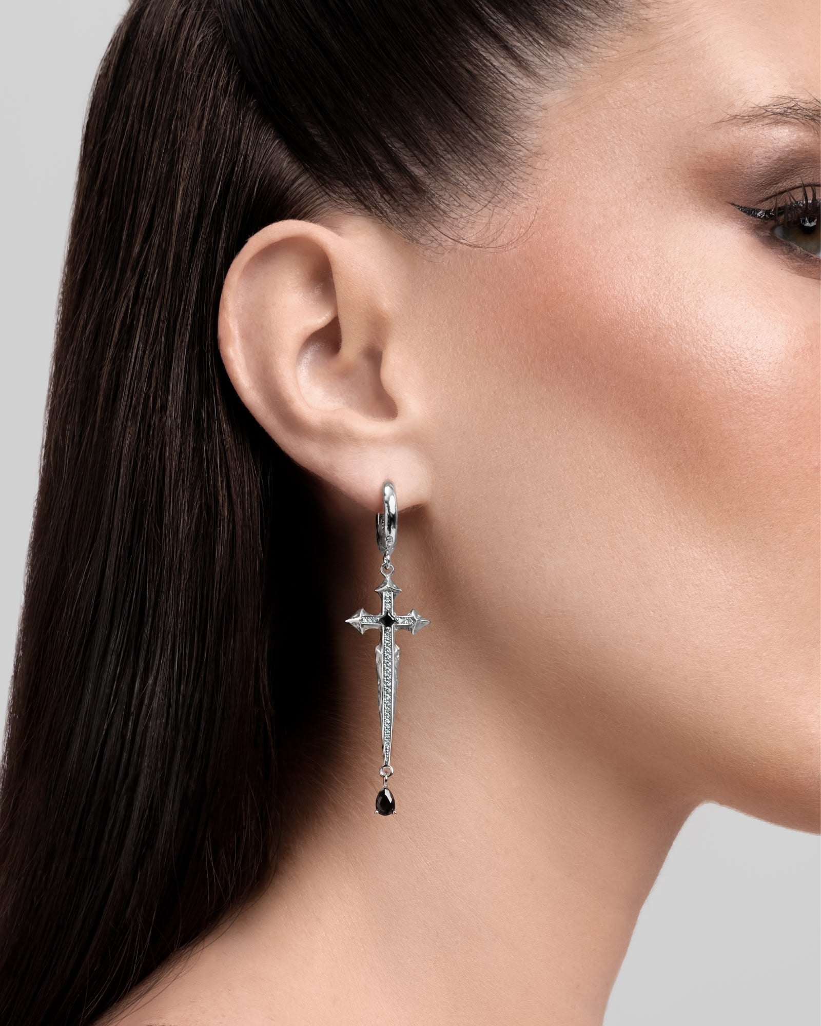 Illyria Eternal Earrings-Ear Dangles- Silver - - Ask & Embla