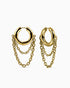 Obscura Chain Earrings-Ear Dangles- Gold - - Ask & Embla
