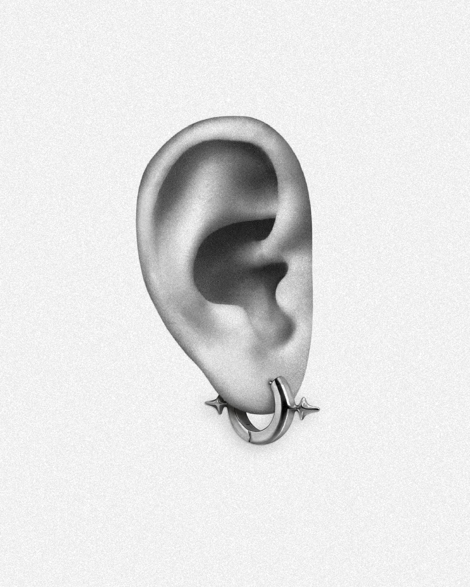 GENESIS Earrings-Ear Huggies- Silver - - Ask & Embla