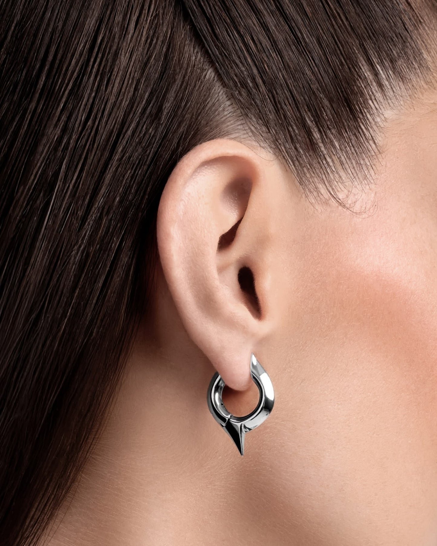 Comet Earrings-Ear Hoops- Silver - - Ask & Embla