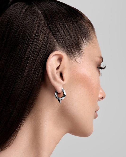 Comet Earrings-Ear Hoops- Silver - - Ask & Embla
