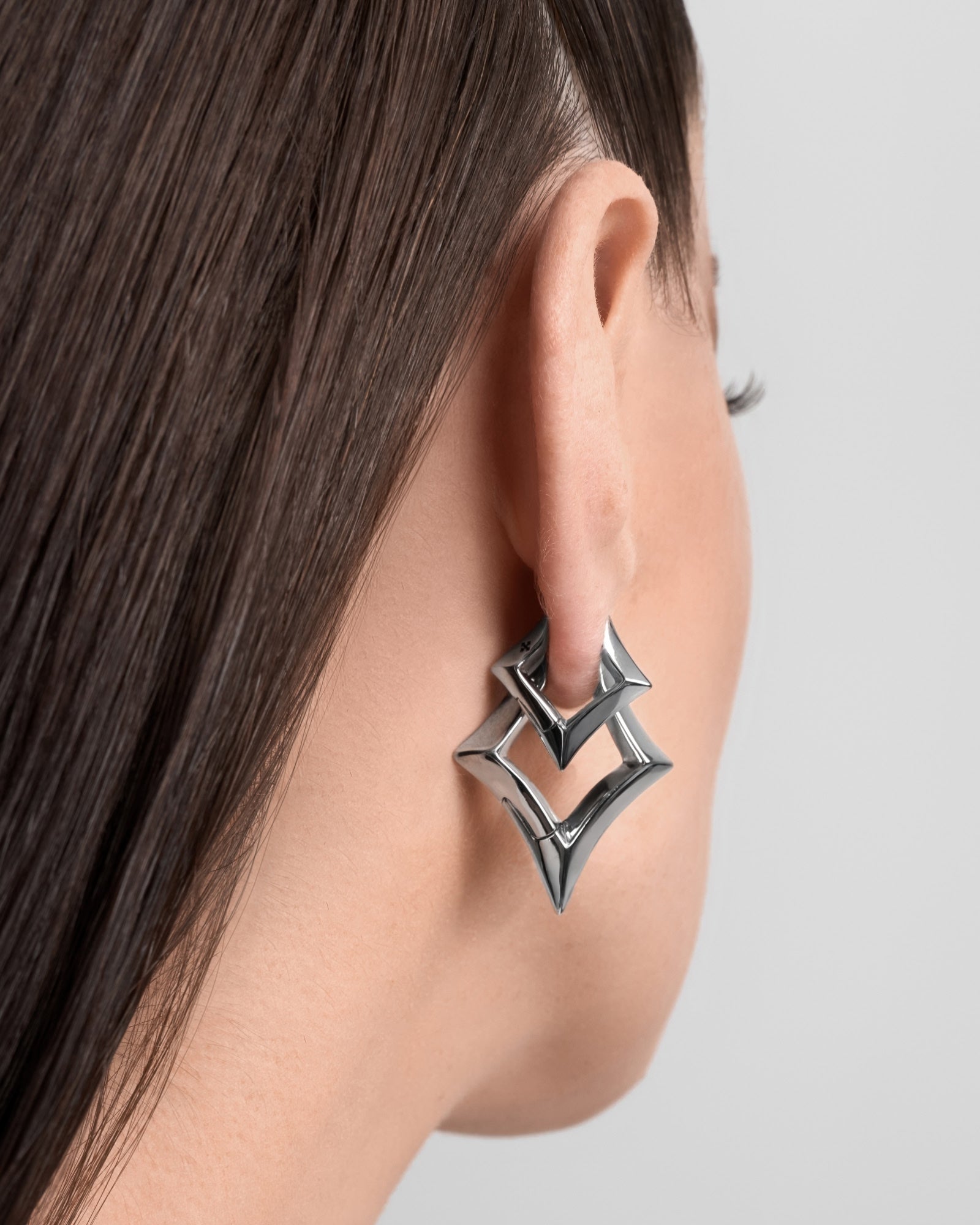 Volt Mini Earrings-Ear Huggies- Silver - - Ask & Embla