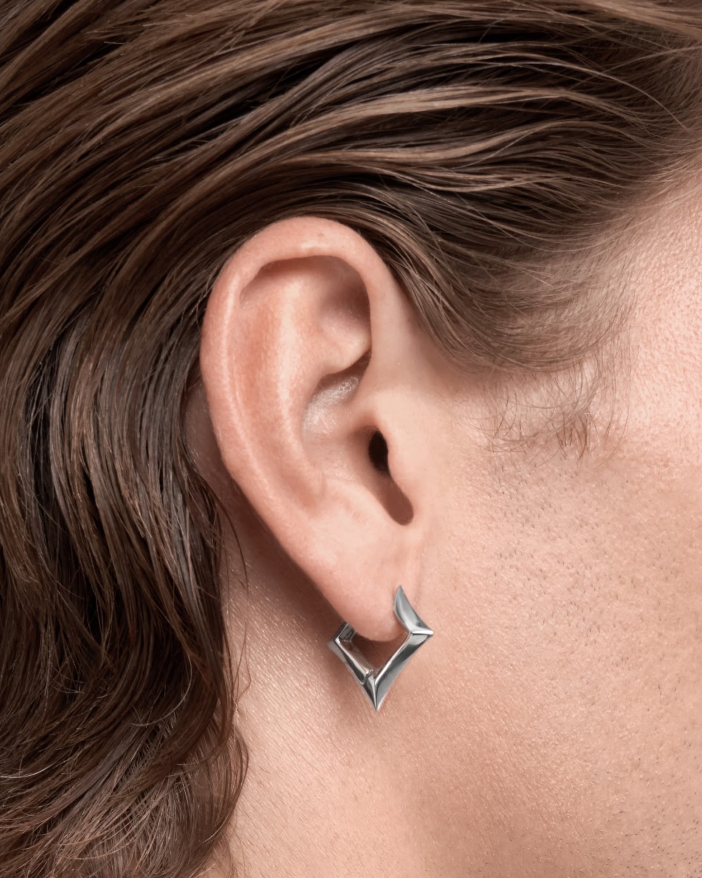 Volt Mini Earrings-Ear Huggies- Silver - - Ask & Embla