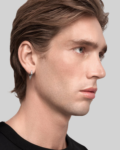 Volt Mini Earrings-Ear Huggies- Silver - - Ask & Embla