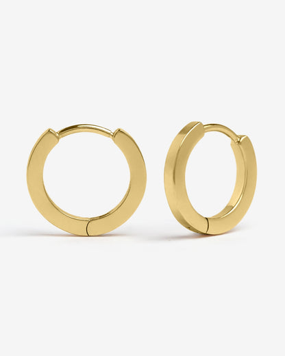 Classic Court Huggie Earrings-Ear Huggies- Silver - Small - Ask & Embla