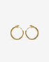 Ouroboros Earrings-Ear Hoops- Small - Gold - Ask & Embla