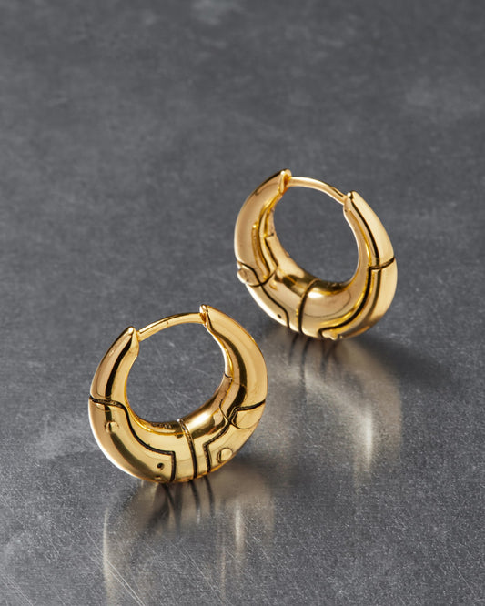 Atomic Earrings-Ear Hoops- Silver - - Ask & Embla
