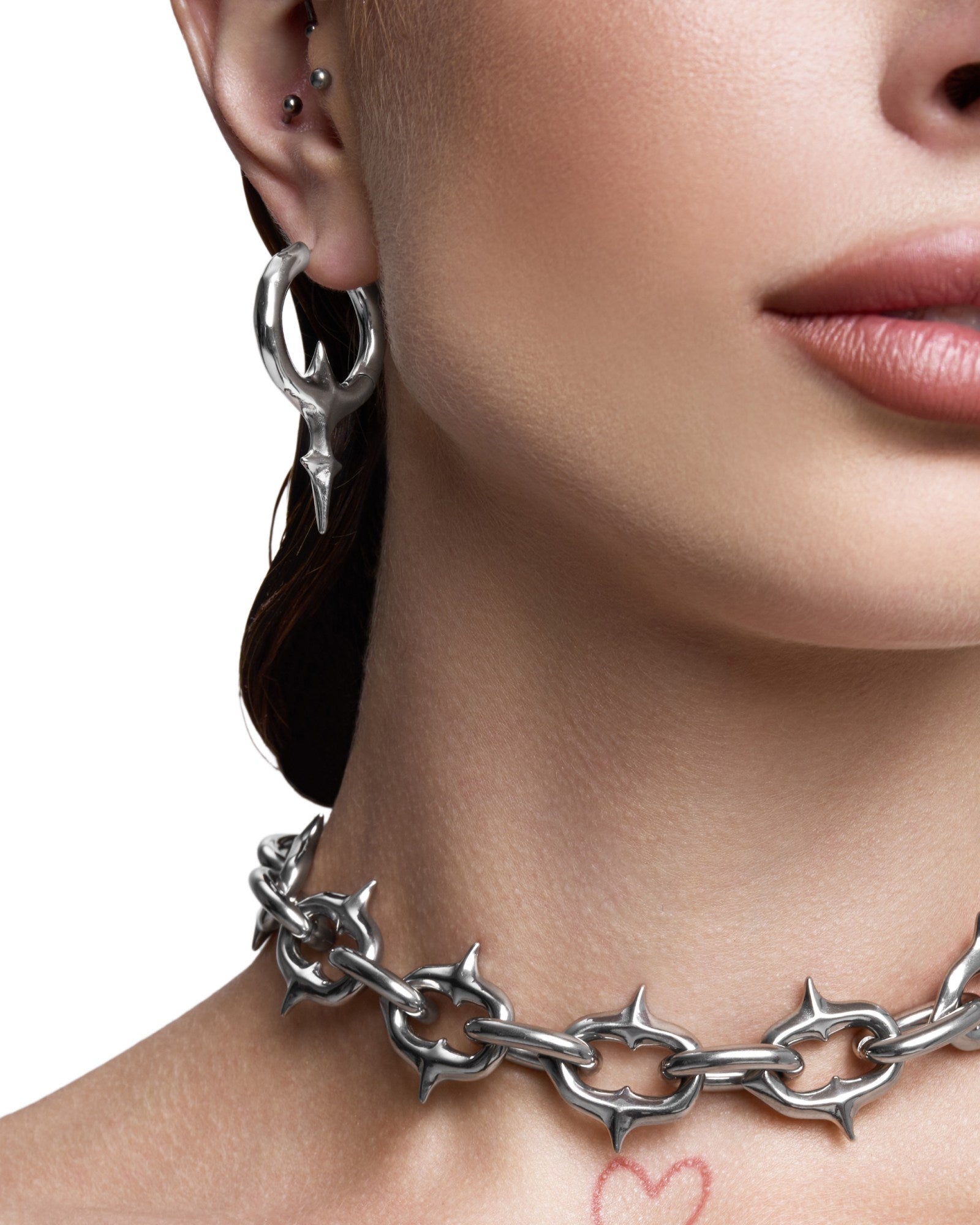 GNOSTIC KEY Earrings-Ear Hoops- Silver - - Ask & Embla