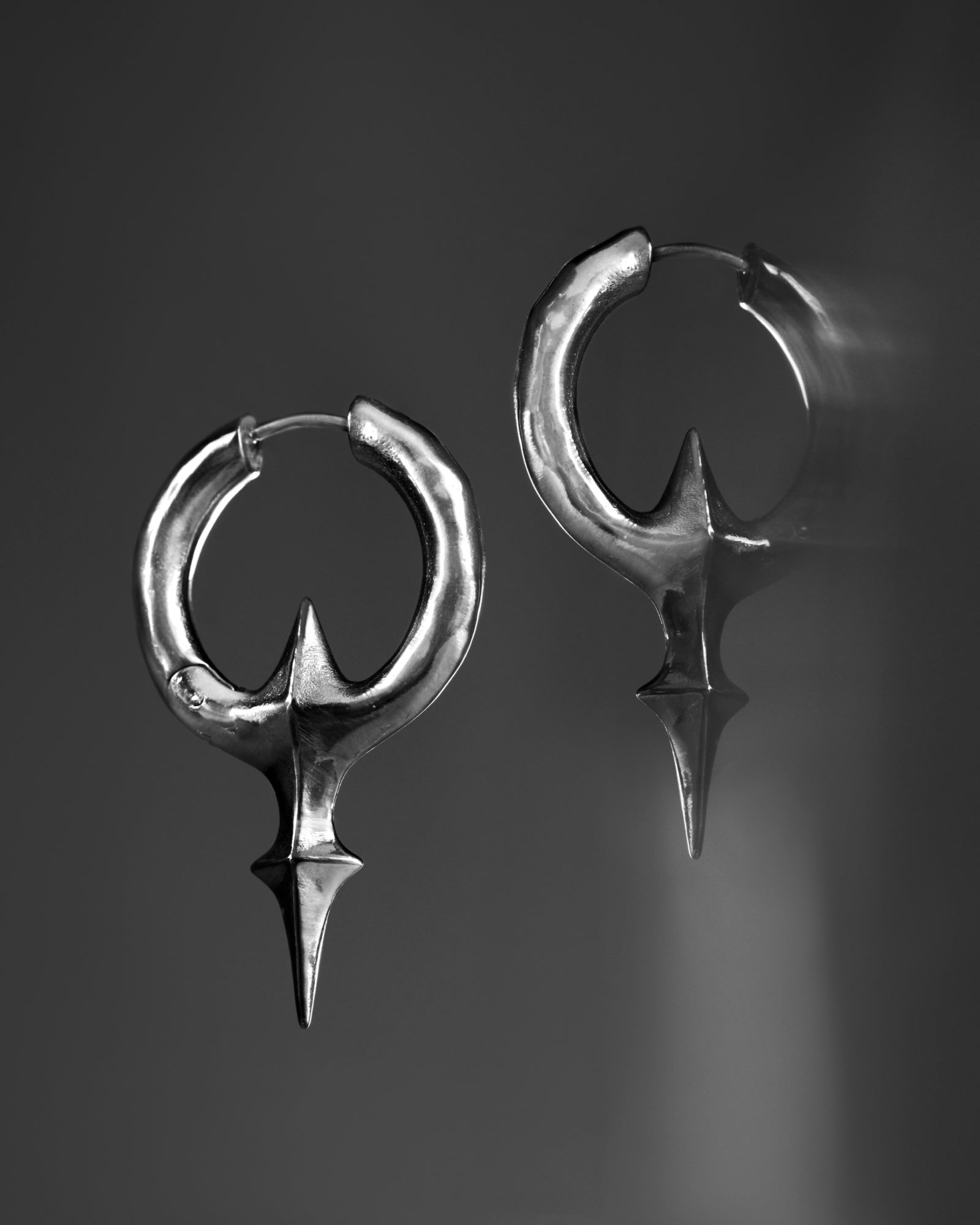 GNOSTIC KEY Earrings-Ear Hoops- Silver - - Ask & Embla