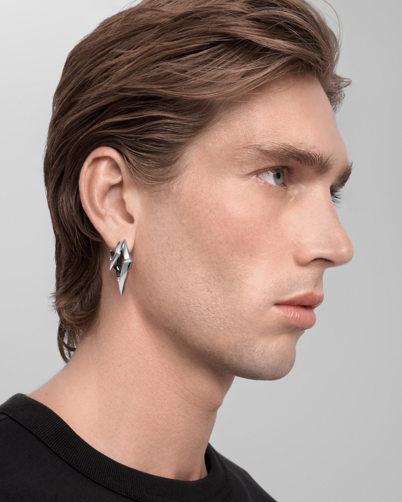 Volt Earrings-Ear Hoops- Silver - - Ask & Embla