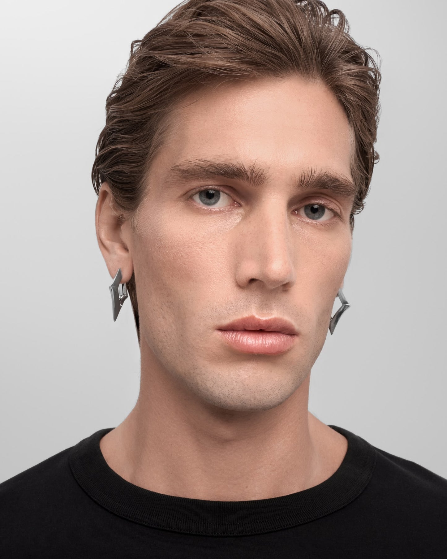 Volt Earrings-Ear Hoops- Silver - - Ask & Embla