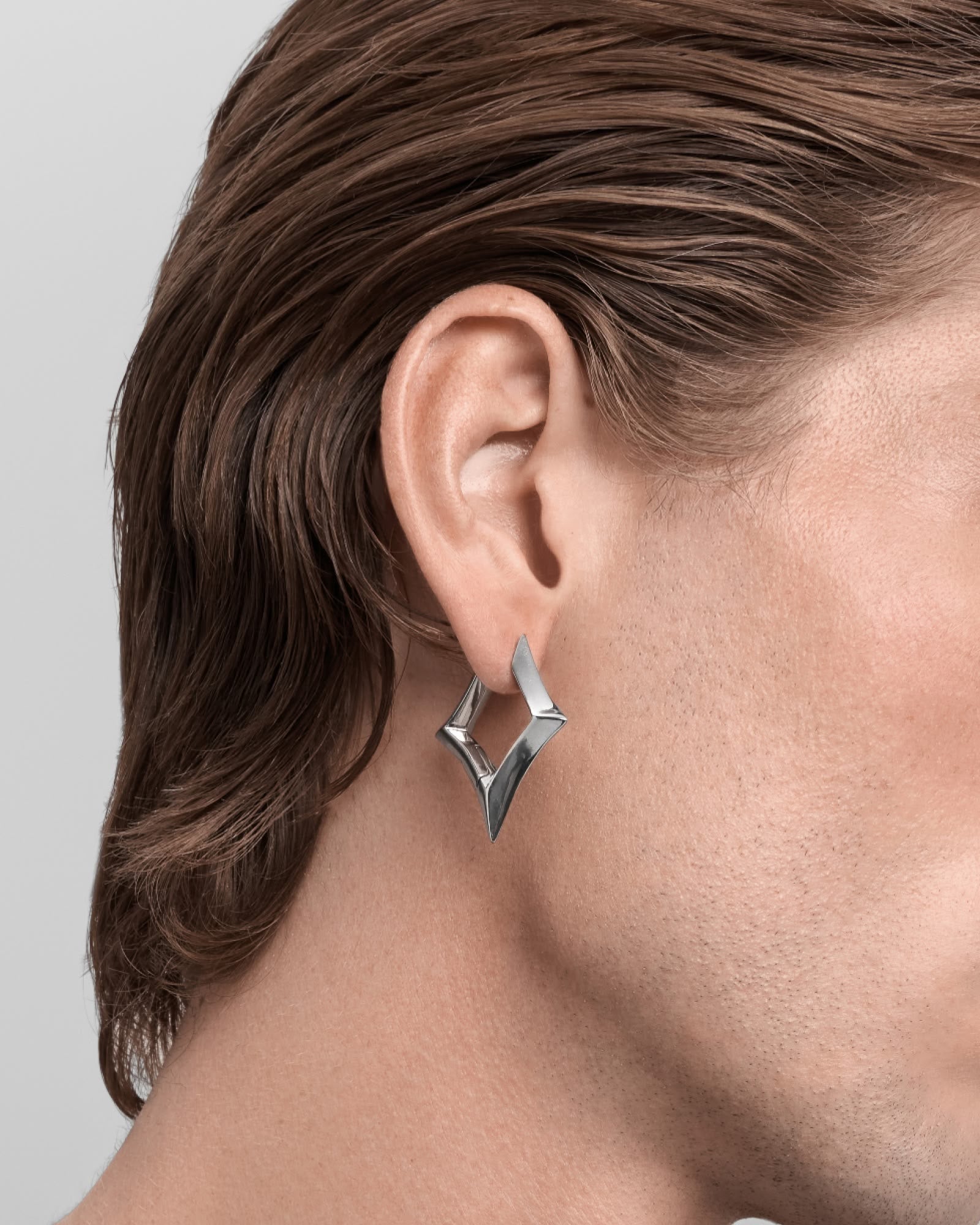 Volt Earrings-Ear Hoops- Silver - - Ask & Embla