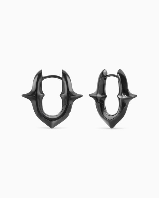 Unholy Grail Earrings-Ear Hoops- Gunmetal - - Ask & Embla
