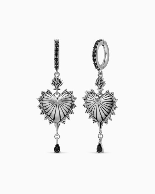Sacred Heart Eternal Hangers-Clicker Hangers- Silver - - Ask & Embla