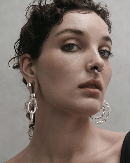 Classic Lobe Cuffs-Lobe Cuffs™- Silver - Long - Ask & Embla