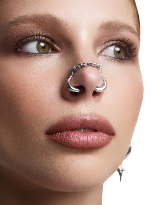 FORSAKEN Nose Cuff-Nose Cuff- Silver - - Ask & Embla