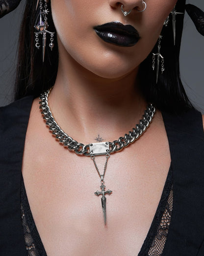 Vigil Necklace-Pendant Necklaces- Silver - Medium - Ask & Embla