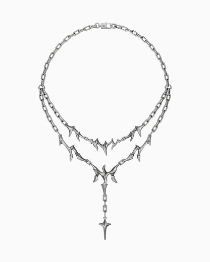 Anomaly II necklace-Pendant Necklaces- Silver - 45 CM - Ask & Embla