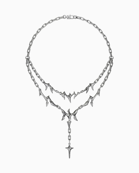 Anomaly II necklace-Pendant Necklaces- Silver - 45 CM - Ask & Embla