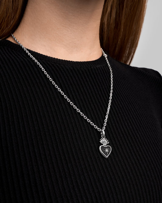 Synth Necklace - 925 silver and The Sacrament Vial charm bundle-Chain Necklaces- - - Ask & Embla