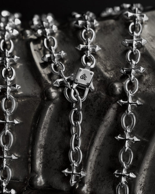 Sigil Choker Necklace-Chain Necklace- Silver - - Ask & Embla