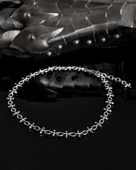 Sigil Choker Necklace-Chain Necklace- Silver - - Ask & Embla